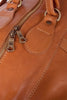 Reisetasche aus braunem Kalbsleder Detailansicht | Titus' Tote X